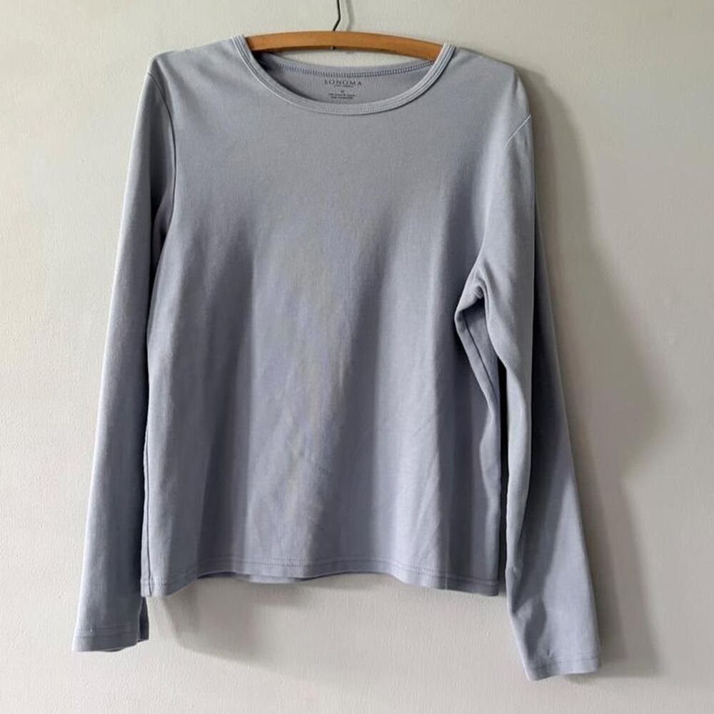 Pale blue long sleeve sonoma tee